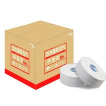 더원페이퍼 공장출고 무형광 2겹꽃무늬 엠보싱 점보롤화장지 90M, 1box, 16롤