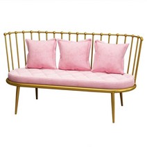 사무용쇼파 영업용 휴게실 소파, 검은색과 갈색 3인용 소파