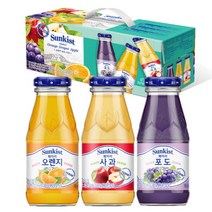 [썬키스트] 오포사 (180ml x 12병) x 2케이스 / 오렌지 포도 사과 음료선물세트, 상세 설명 참조, 상세 설명 참조
