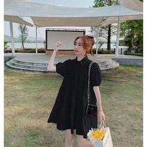 PigPug 프렌치 반팔 셔츠 원피스