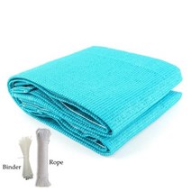 울타리 가림막 너비 0.9m hdpe 발코니 그물 차폐 안티 uv 바람 보호 아파트 발코니 테라스 보호소 망, 0.9x9m, 레이크 블루