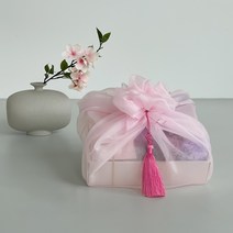 비누꽃 용돈박스 쇼핑백 + 보자기 + 태슬 + 용돈봉투 + 감사카드 + 머니캡12ea 증정, 피치