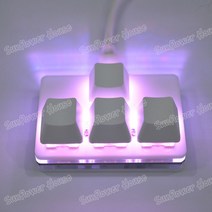 Sunflower House 미니 기계식 키보드 4키 WASD usb 유선 방향키키패드 방향키키보드 미니 게이밍 다용도, WASD 설정완료, 한개옵션1, 한개옵션2