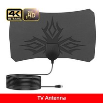 Kebidumei 안테나 TV 디지털 Antena HDTV 4k 실내 범위 신호 증폭 된 부스터 수신기 HD 200 마일 공중, [07] only Antenna