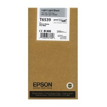 EPSON 정품플로터잉크 T653900 Light Light Black PRO4900 200ml, 1