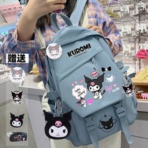 Sanrio Kuromi-럭셔리 디자인 대용량 학생 배낭 2k 새로운 한국 대학 스타일 노트북 가방