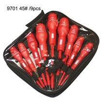 냉장고부품 6/7/8/9Pcs 전기 절연 드라이버 세트 손 도구 다기능 냉장고 수리 스크류 SASW666, [04] WHITE