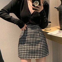 데이데이 제이드 체크 스커트