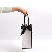GIFT 선물 답례 포장 텀블러 쇼핑백 리본 종이 가방, 텀블러쇼핑백