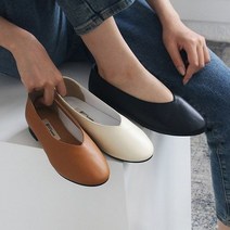 클래식 여성 3color 무지 플랫 슈즈