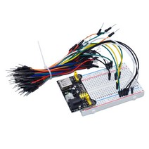회로기판 납땜 연습용 기판 만능 pcb MB-102 MB102 브레드 보드 400 830 포인트 솔더리스 PCB 빵 테스트 arduino 실험실 SYB-830 용 DIY 개발, [06] SYB400 KIT black