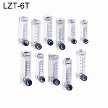 복합가스 측정기 산소농도 PMMA 가스 유량계 공기 1/4 "BSP Female Square Panel Type Rotameter LZT-, 10 2-20LPM