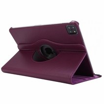360 회전 케이스 텍스처 PU 가죽 플립 삼성 갤럭시 탭 S8 S7 A7 FE S6 라이트 T200 세대 스탠드 홀더 커버, 03 Purple