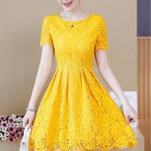 Happy shopping 여성 여름 레이스 펀칭 롱 원피스 빅사이즈 비치원피스 142호 Eq0hsn