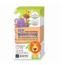 종근당건강 키즈 멀티비타민 미네랄, 60정, 9개