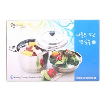 시둥마켓 +[시둥마켓]+_ 디자인냄비 저압냄비 다용도냄비 주방냄비 3단찜솥 곰솥 키친용품, 다용도 3단 찜곰솥(대) 솥 양수솥 음식보관통 큰냄비