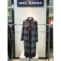 [막스카라] [막스카_라] 막스카_라 차이나 카_라 체크 울 코트 M04MWJ011MEB1