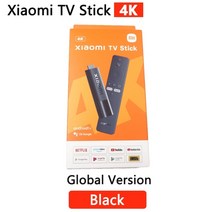 셋탑박스 OTT셋톱박스 최신 xiaomi mi tv 스틱 4k android tv 11 hdr 쿼드 코어 2gb + 8gb 블루투스 5.0 와이파이 구글 어시스턴트 글로벌 버전, 미 티비 스틱 4k 미, 표준 포장