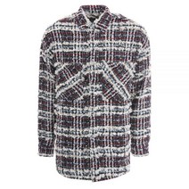 페이스커넥션 21FW EMW21246 472 트위드 오버사이즈 셔츠 자켓 - 멀티