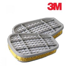 [airistore] 3M 방독마스크 방독필터 6003K 1봉 2개입/방독마스크/산업용마스크/3M마스크/안전마스크/방진마스크/방진필터/마스크리필용/일반방독면/호흡보호구/마스크휠터, 1개