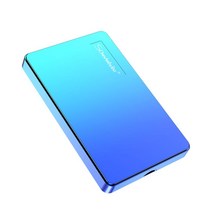 ABS 컬러 HDD 2.5 테라바이트 외장 하드 드라이브 1 테라바이트 2 테라바이트 저장 장치 컴퓨터 용 하드 드라이브 휴대용 HD 1 테라바이트 USB 3.0, CHINA, Zhejiang 블루