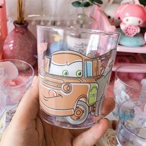 멜라민 컵 파티 플라스틱 일회용 보틀 디즈니 만화 미키 미니 공주 패턴 투명 주스 음료 구강 세척 브러시 치아 커플, 8