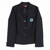 진네이비 쓰리버튼 여자 자켓 (광주광남중 해당) 교복