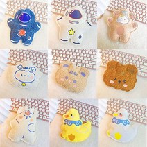 휴대용 손난로 워터핫팩 캐릭터 미니 보온 물주머니, 비행사블루