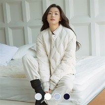 지오다노 NC11 여성 하이넥 크롭 경량 자켓 37002909