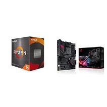 AMD Ryzen 5 5600X 6코어 12스레드 언락 프로세서, 프로세서 + ROG 스트릭스 B550-F 마더보드