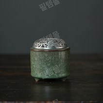 아로마 오일 버너 전기 발향기 천연 워머 불면증, 그린