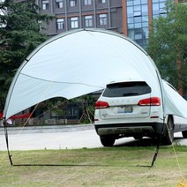 차박 텐트 차박 여행 RV 세단 SUV 리어 텐트 캐노피 사이드 텐트 태양 보호-111091, 단일옵션, 01.하얀