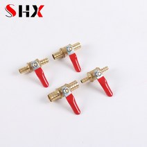 감압밸브 정유량 감압 밸브 6mm 8mm 10mm 12mm 볼 수도꼭지 차단 밸브 호스 바브 인라인 물 오일 공기 가스 연료 라인 소형 황동, 6mm Barb