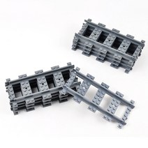 레고 호환 부품 - 기찻길 기차 트랙 철도 레일, 직선 트랙