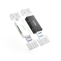 엑토 디카 블랙박스 스마트폰 직접재생 C타입 USB 2WAY OTG TF SD 카드리더기, 블랙