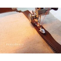 HB)신형 가정용 외발 노루발 지퍼달기 파이핑 만들기 재봉틀바늘/지퍼노루발 외노루발, 외발 노루발/일체형