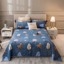 프리미엄모달호텔침구 이블 극세사이불 세사 패드 여르이불 슈퍼 따뜻한 두꺼운 인쇄 침대보 플란넬 더블 침대 커버 소파 담요 침대 린넨 퀼트 침대보 cubre cama