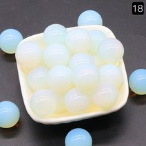 천연 비 다공성 크리스탈 마노 구 라운드 볼 20mm 광택 보석 에너지 스톤 표본 홈 인테리어 물고기 탱크, 5pcs, Opal