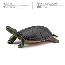 거북이어항 반수생거북이 수족관 사육장 미니어처 바다 생활 녹색 거북이 장식품 동물 작고 귀여운 모델 장식 액세서리 피규어 장난감null, Z