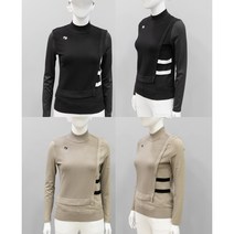 팬텀골프 고양화전점 여성 소재 믹스 라인 포인트 하이넥 가을 겨울 니트티 221B3SR168