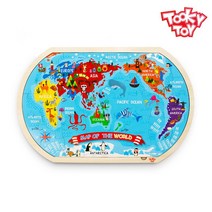 [투키토이] 투키 세계지도직소퍼즐 36pcs
