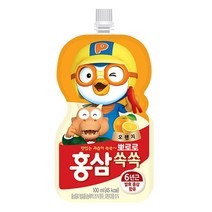 팔도 뽀로로 홍삼쏙쏙 오렌지맛, 100ml, 520개, 오렌지