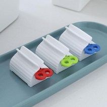 치약짜개 디스펜서 용실용품 튜브짜개 태엽식 1+1+1+1 (4개), 태엽식 치약짜개, 블루 4개