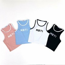 브이핏 NRD 엠비티아이 크롭 릴렉시즘 나시 반티 민소매 티셔츠