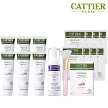 까띠에 [신세계TV쇼핑]핑크 클레이 마스크(마스크 6+폼클렌저 1+파우치8) 페이스 스크럽, 상세설명참조, 마스크 6+폼클렌저 1