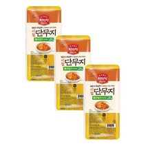 CJ 자취음식 하선정 이절단무지 김밥재료 김밥단무지 밑반찬 400g 3개