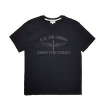 밀리터리박스 그롭스 U.S. AIR CORPS 반팔 티셔츠(블랙)