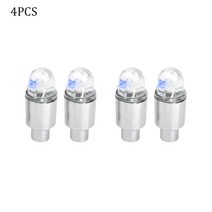 2/4PCS 자동 LED 조명 오토바이 자전거 타이어 밸브 커버 장식 플래시 스트로브 네온 불빛, 02 4pcs_04 green