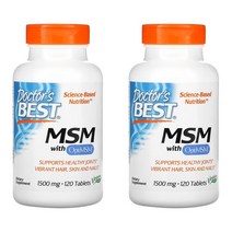 1+1 닥터스베스트 MSM 위드 옵티MSM 1500mg 120정 4개월분 X 2통, 1개, 기본
