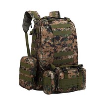 55L 패키지 등산 큰 배낭 캠핑 여행 가방 옥스포드 헝겊 야외 배낭, 55x45x15cm, 옥스포드 천, 위장